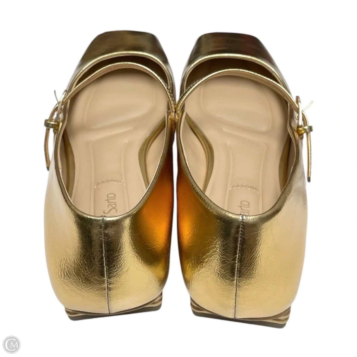 Shoes Flats By Franco Sarto In Gold, Size: 8