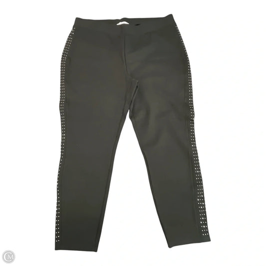 Pants Dress By Calvin Klein In Black & Silver, Size: 2x