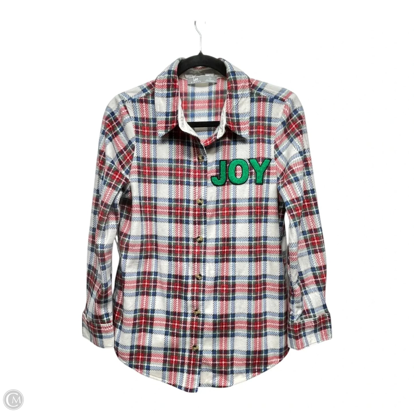 Top Long Sleeve By Lee In Plaid Pattern, Size: Sp