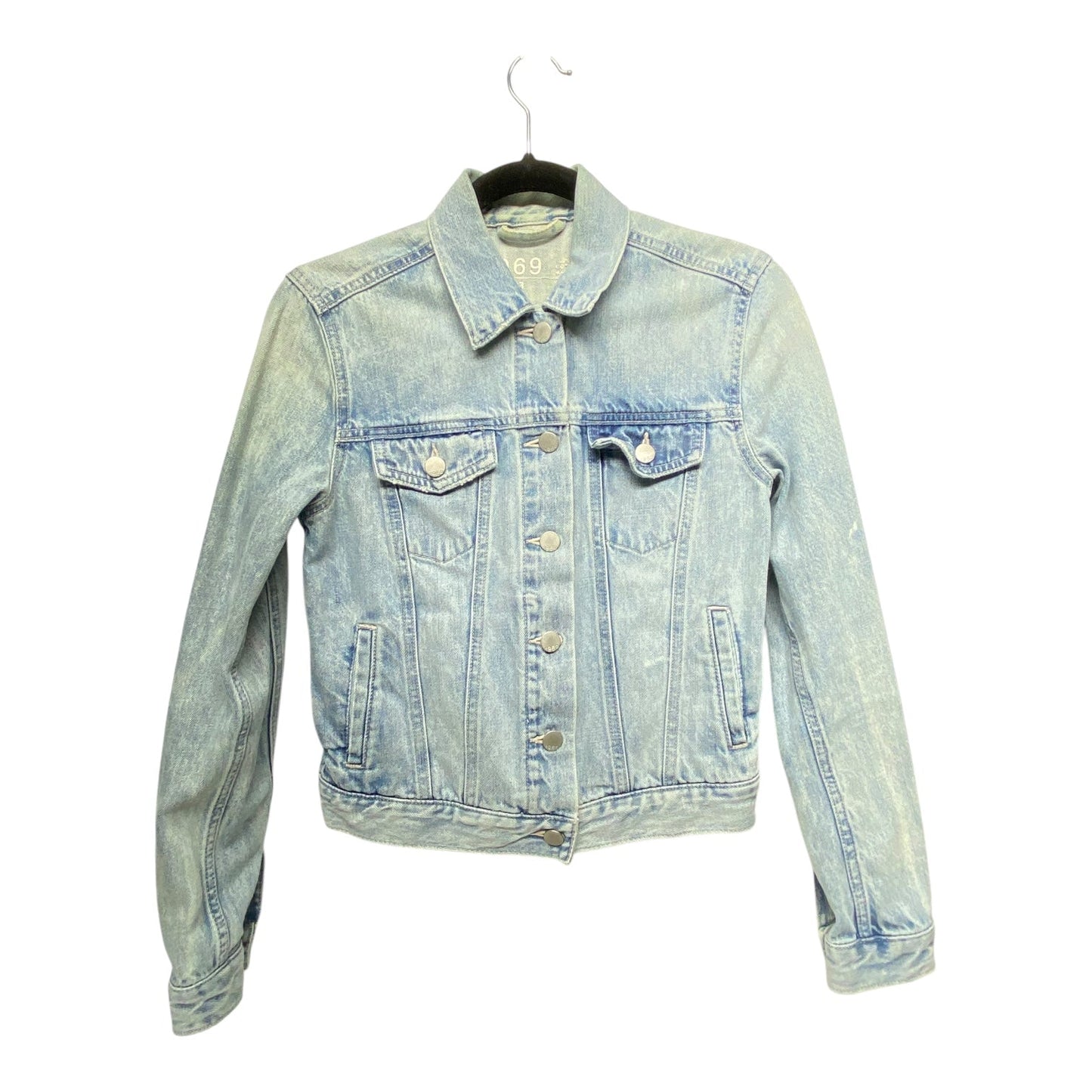 Jacket Denim By Gap In Blue Denim, Size: Xs
