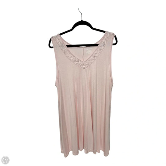 Top Sleeveless By Lane Bryant In Pink, Size: 2x