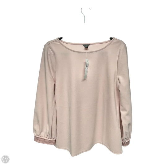 Top Long Sleeve By Ann Taylor In Pink, Size: M