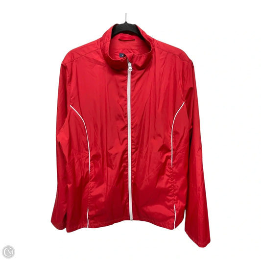 Coat Raincoat By Lands End In Red, Size: Xl