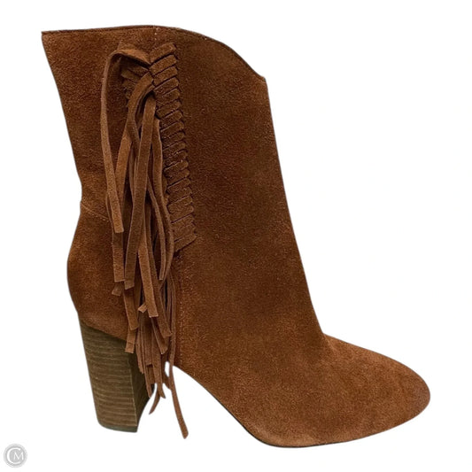 Boots Ankle Heels By Charles By Charles David In Brown, Size: 10