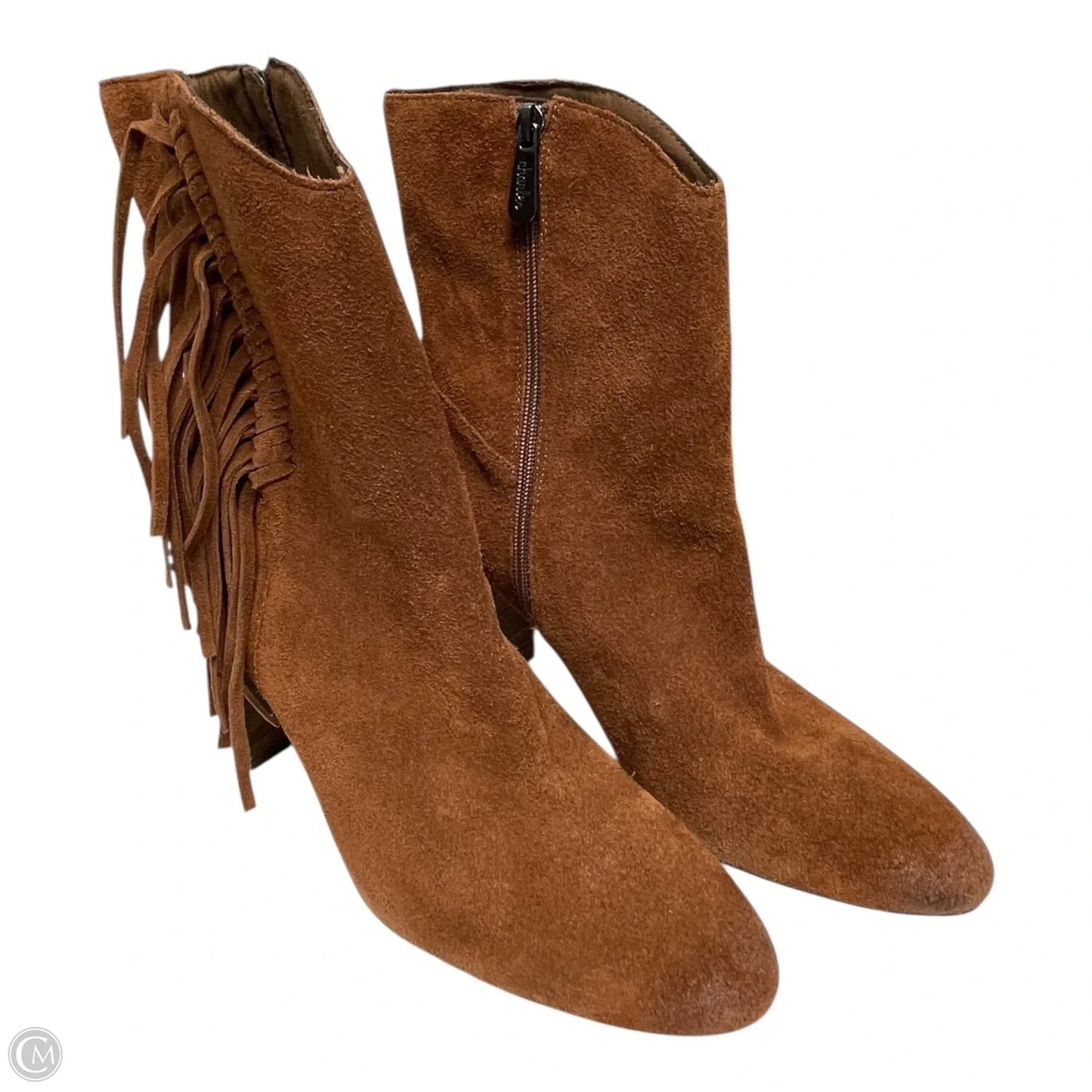 Boots Ankle Heels By Charles By Charles David In Brown, Size: 10