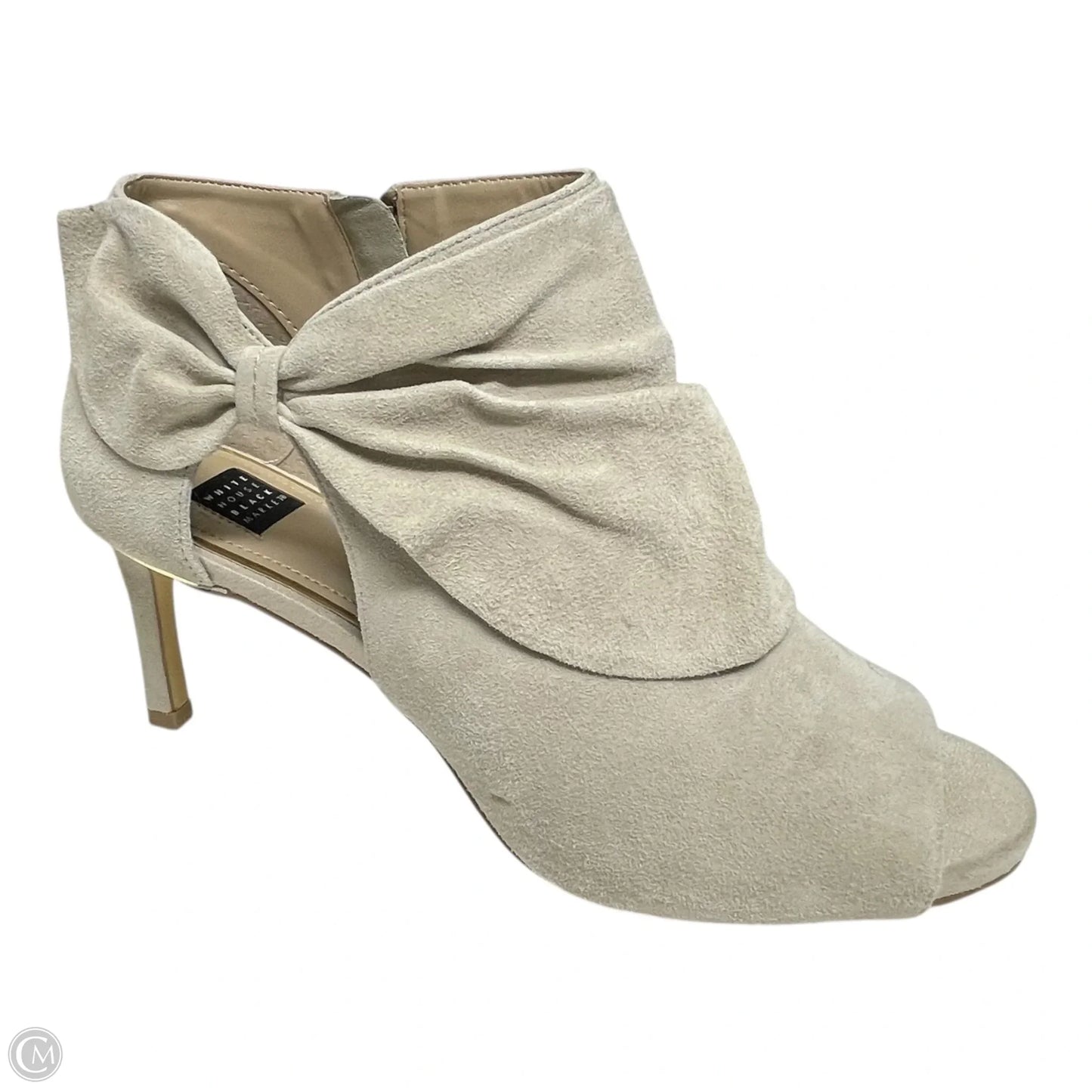 Boots Ankle Heels By White House Black Market In Beige, Size: 10