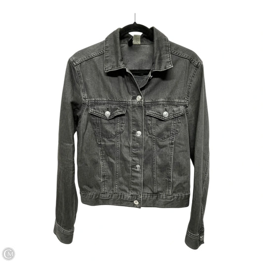 Jacket Denim By Divided In Black, Size: 2