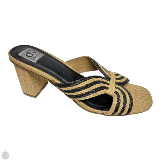 Sandals Heels Block By Dolce Vita In Tan, Size: 9
