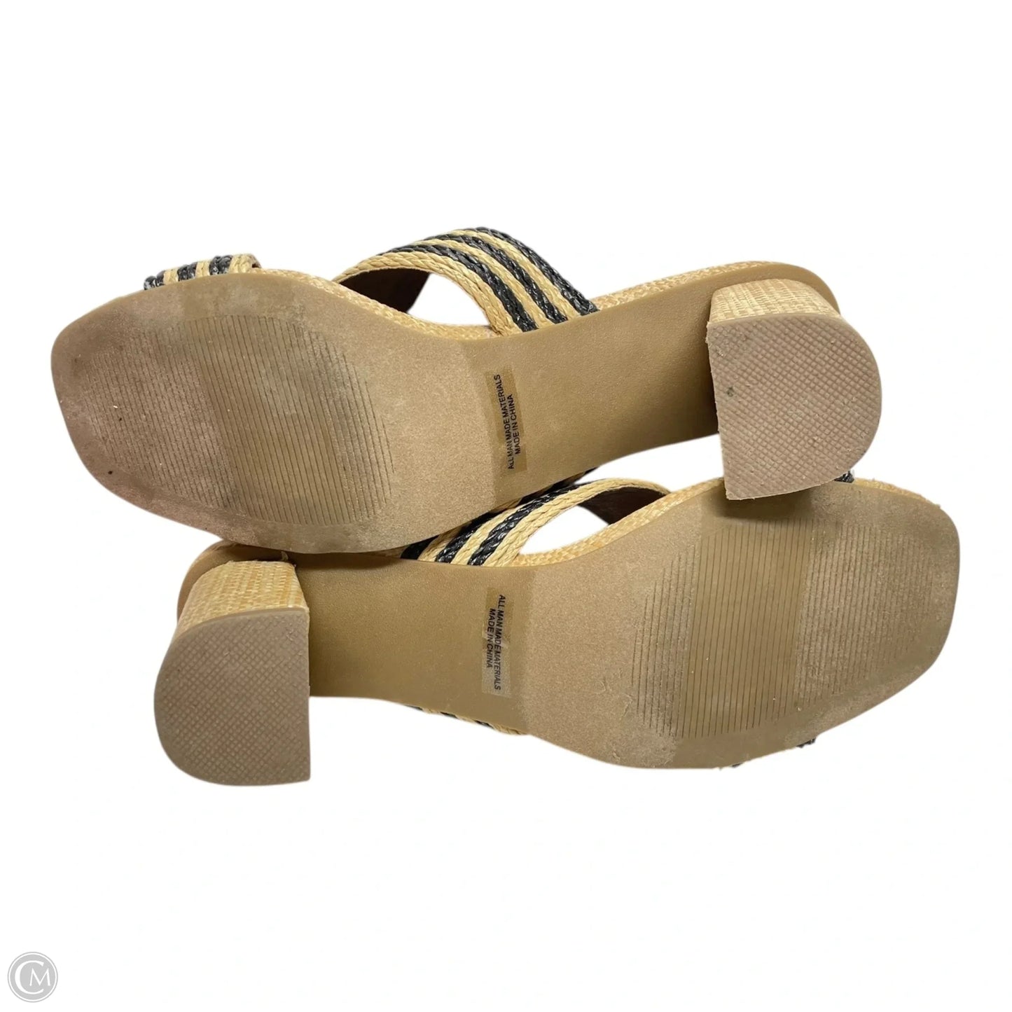 Sandals Heels Block By Dolce Vita In Tan, Size: 9
