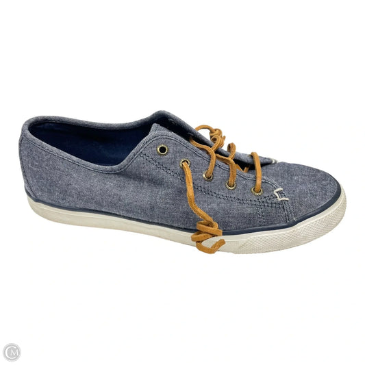 Shoes Flats By Sperry In Blue Denim, Size: 9