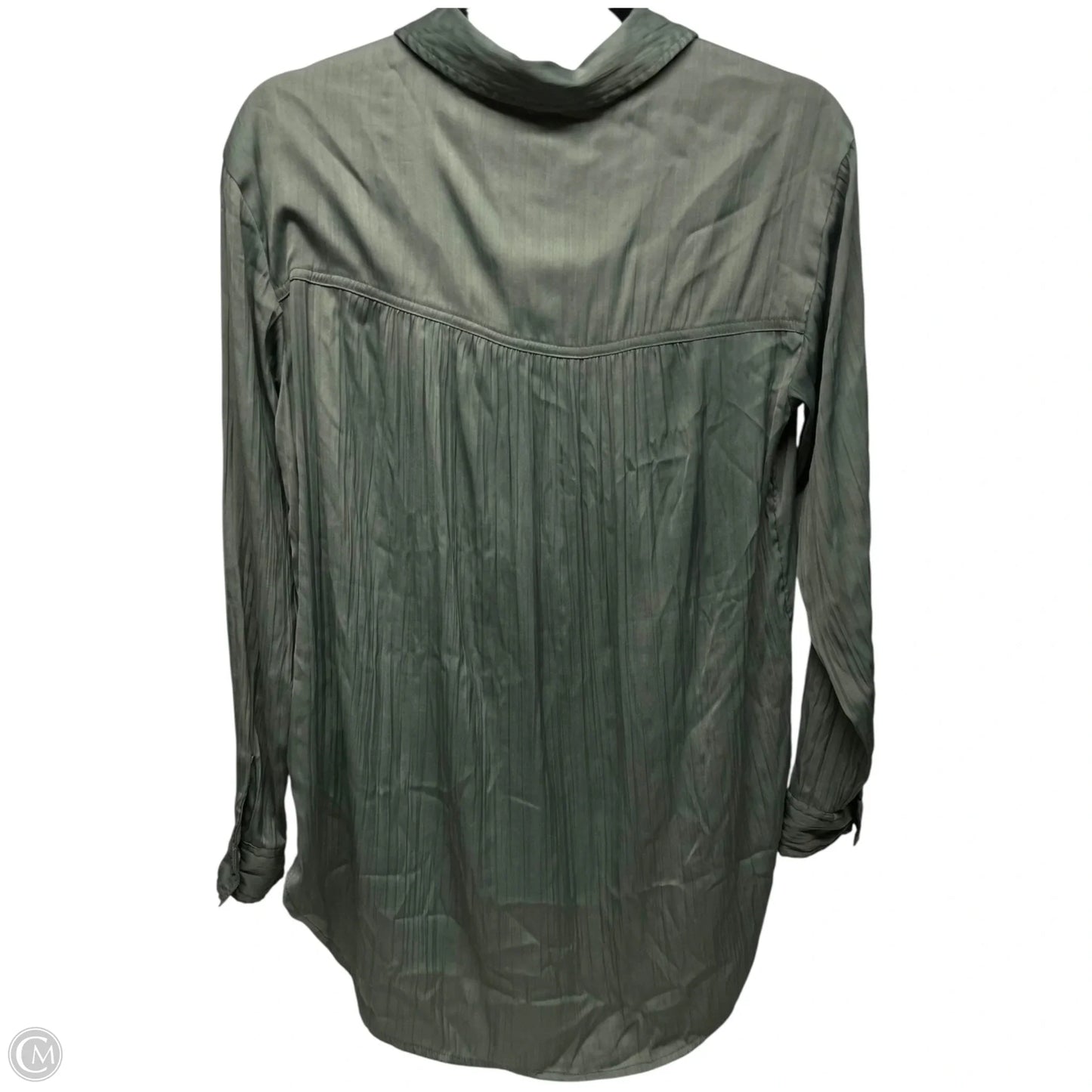 Top Long Sleeve By Anthropologie In Green, Size: Xs
