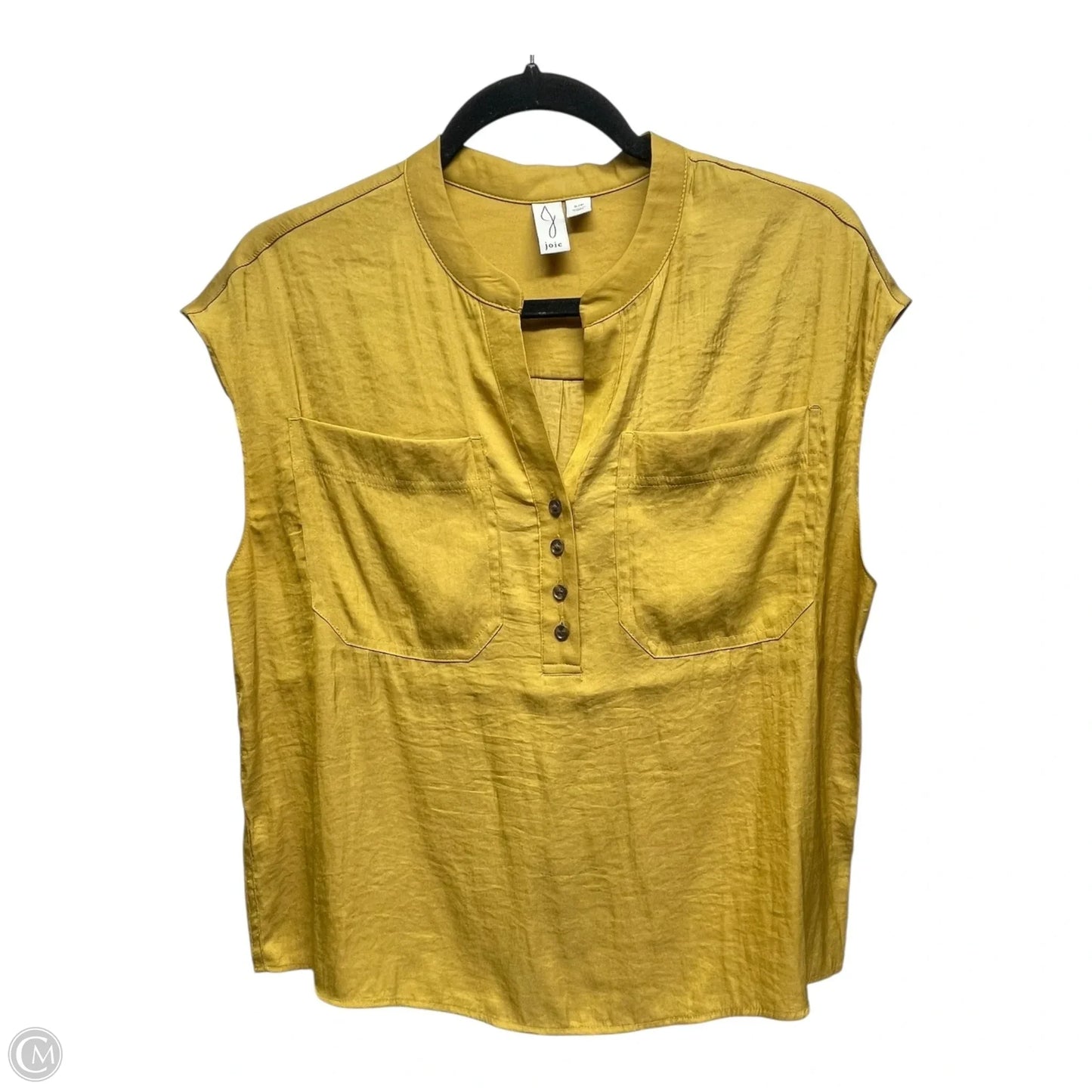 Top Short Sleeve By Joie In Yellow, Size: Sp