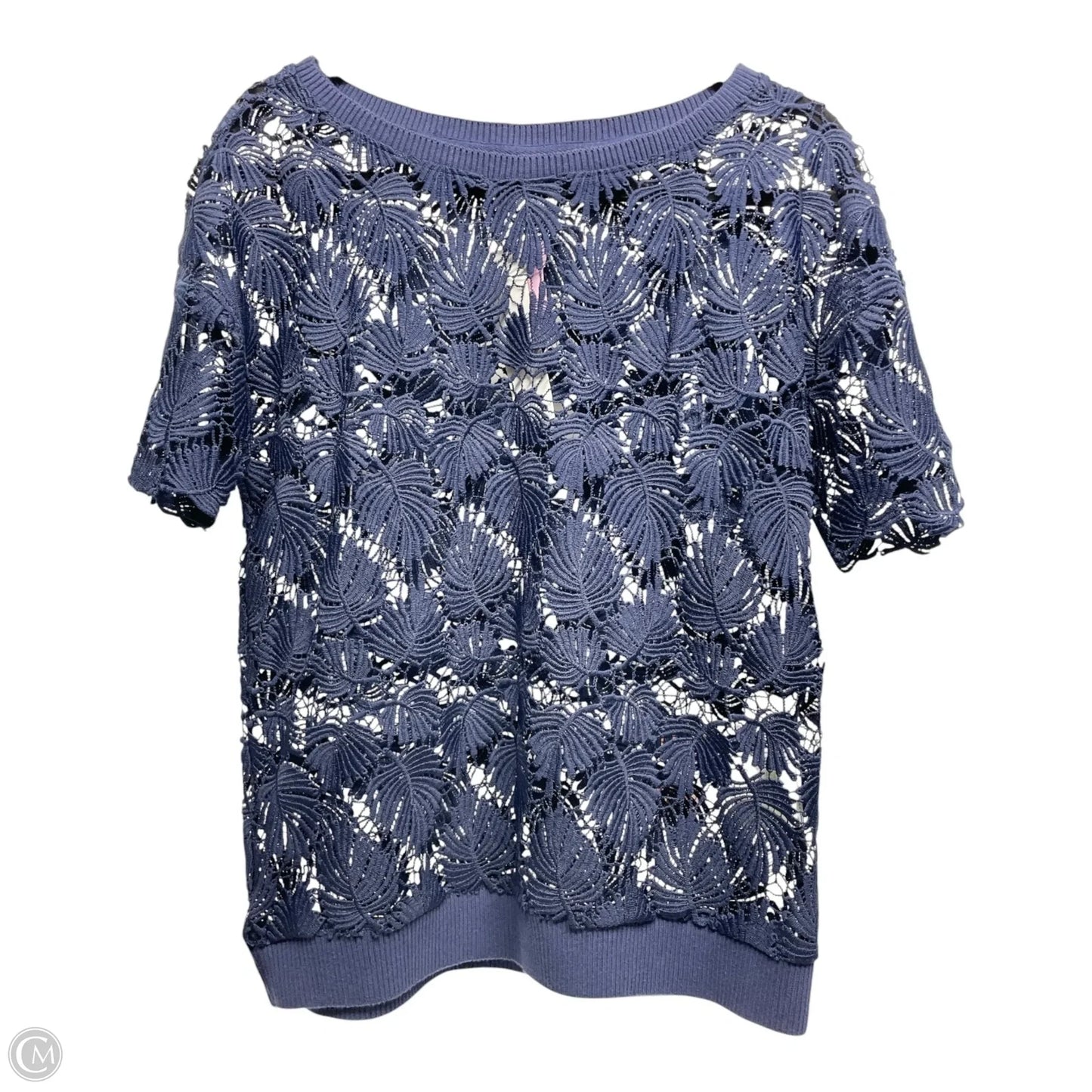 Top Short Sleeve Designer By Lilly Pulitzer In Navy, Size: Xs