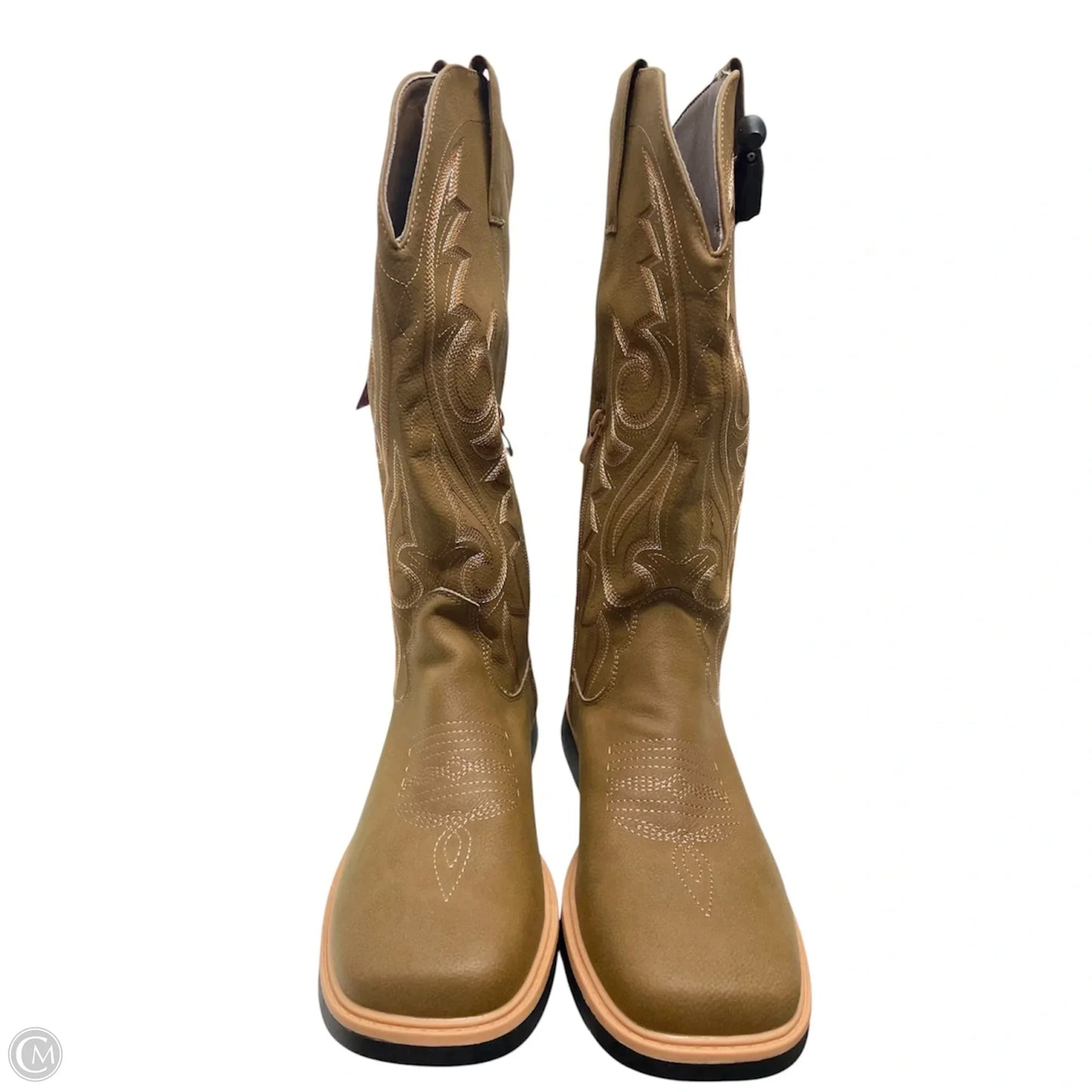 Boots Western By Clothes Mentor In Bronze, Size: 9