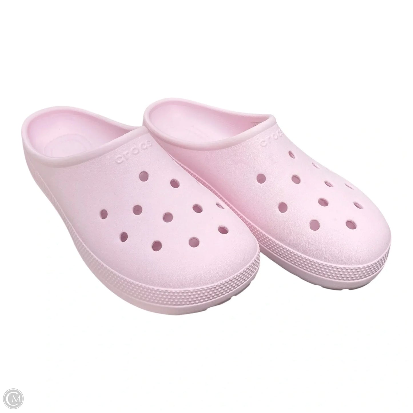 Sandals Flats By Crocs In Pink, Size: 8