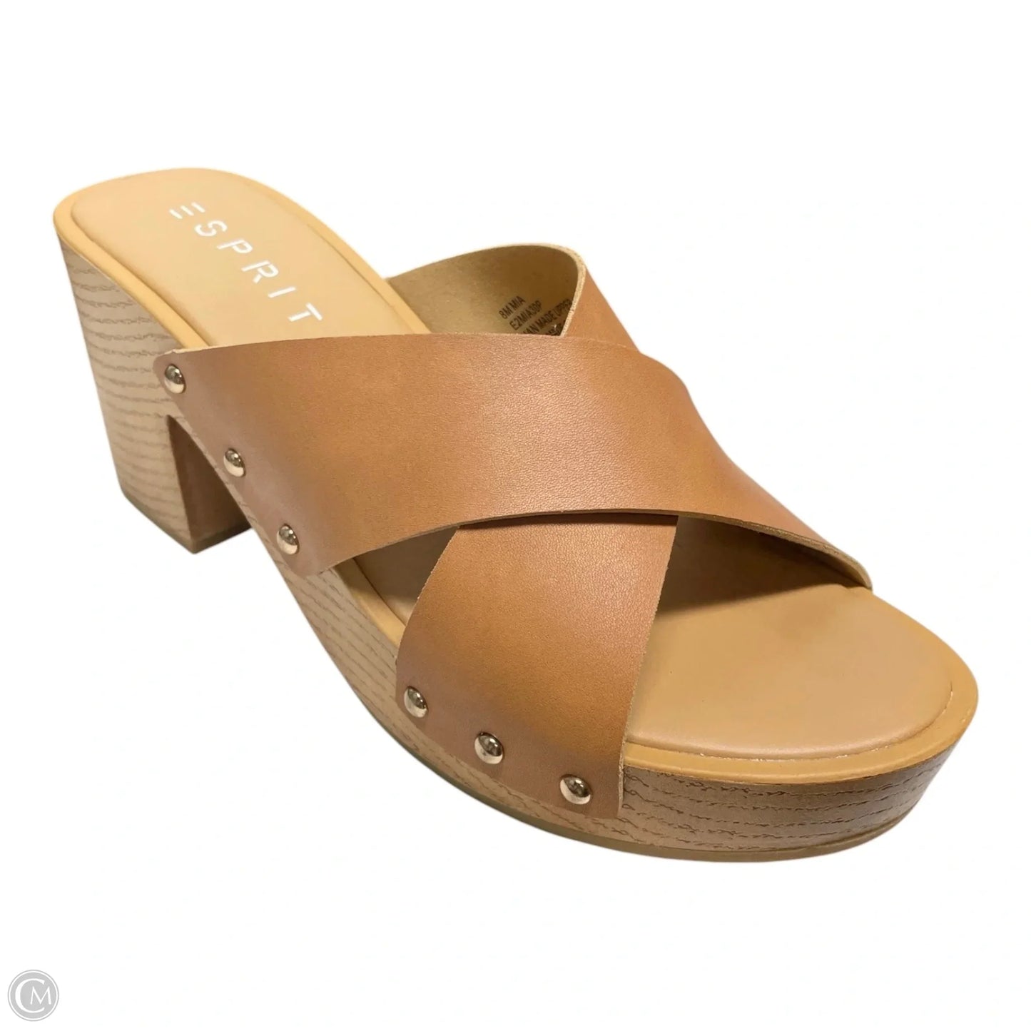Shoes Heels Block By Esprit In Brown, Size: 8