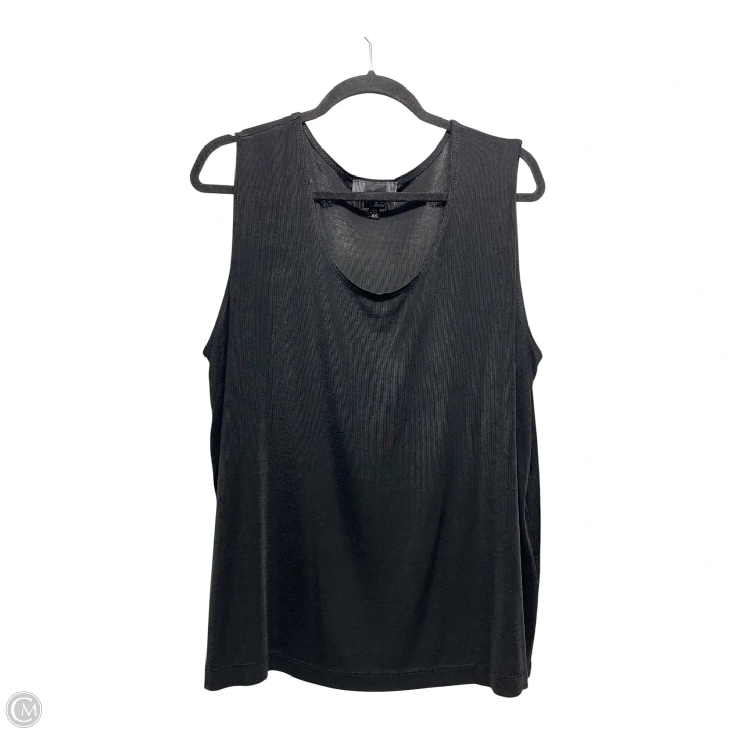 Top Sleeveless By Slinky Brand In Black, Size: 2x