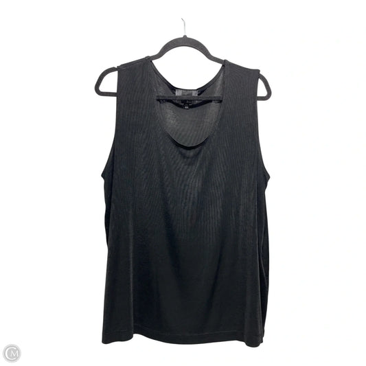Top Sleeveless By Slinky Brand In Black, Size: 2x