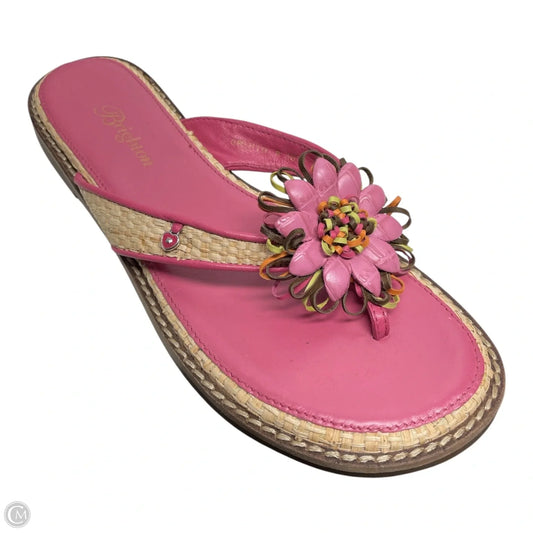 Sandals Flip Flops By Brighton In Multi-colored, Size: 7