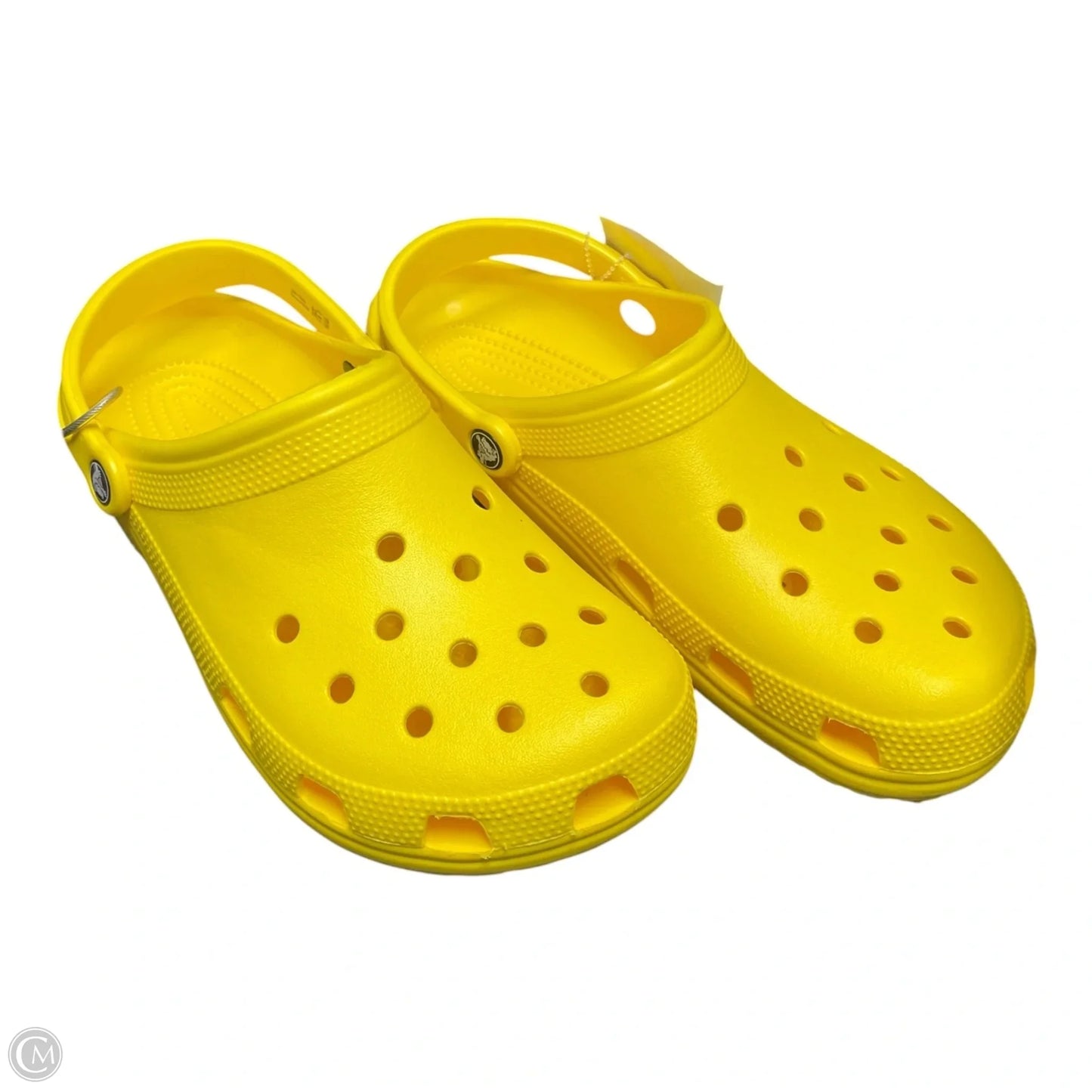 Shoes Athletic By Crocs In Yellow, Size: 10