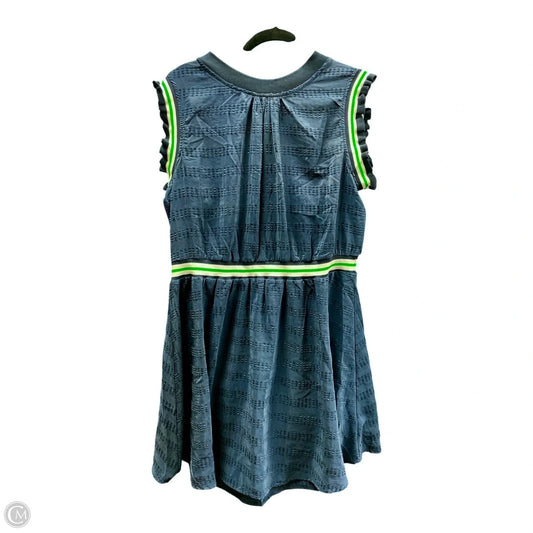 Dress Casual Short By Voy In Blue & Green, Size: L