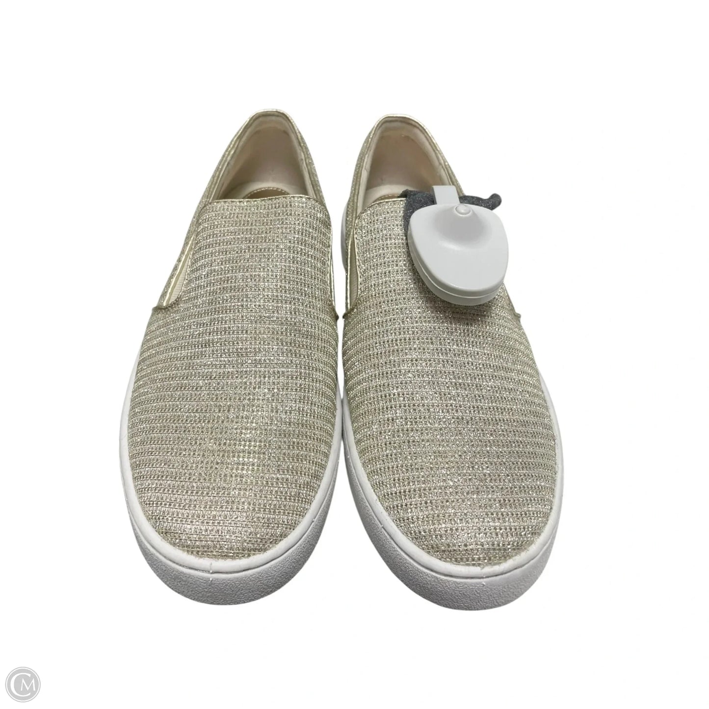 Shoes Flats By Michael By Michael Kors In Gold & White, Size: 7.5