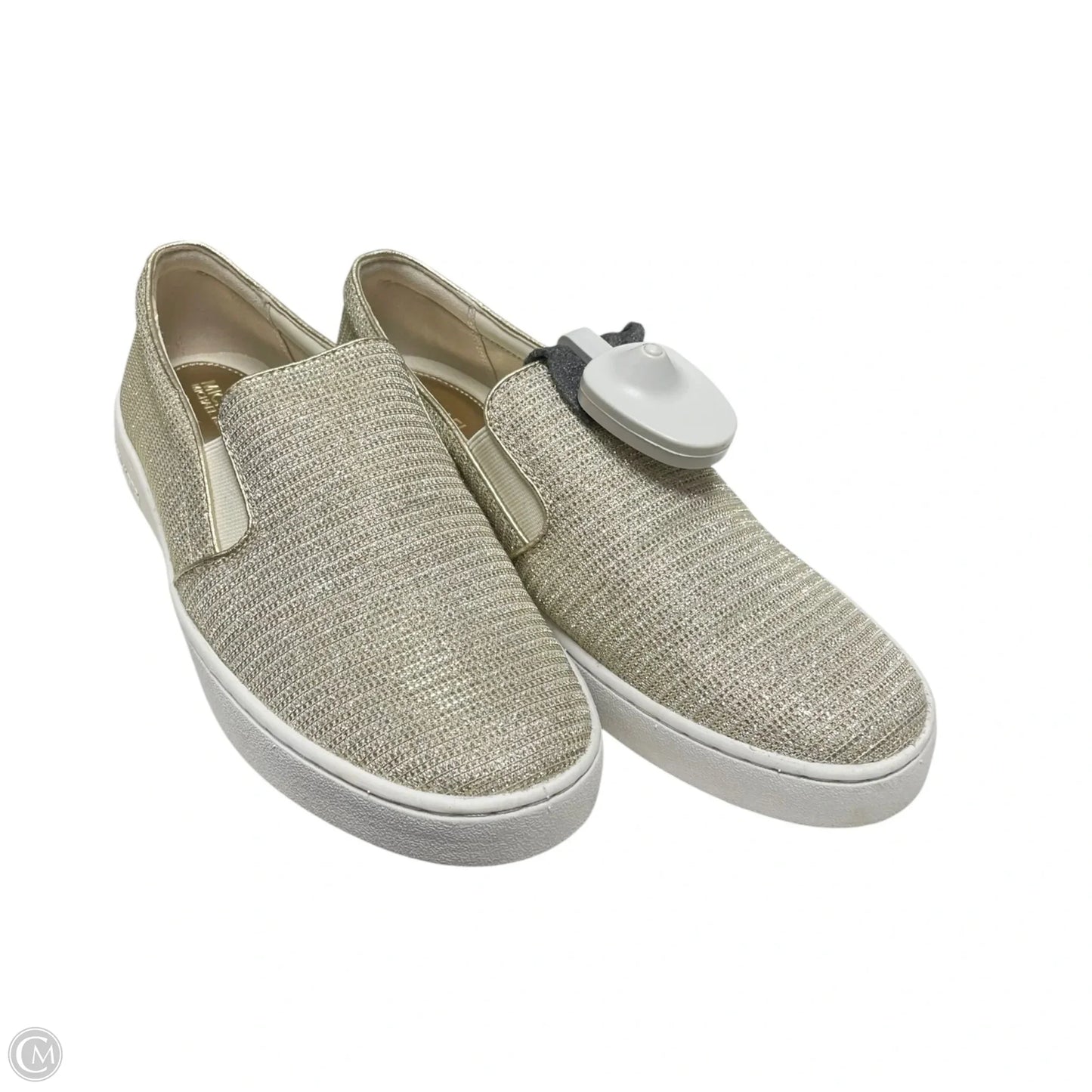Shoes Flats By Michael By Michael Kors In Gold & White, Size: 7.5