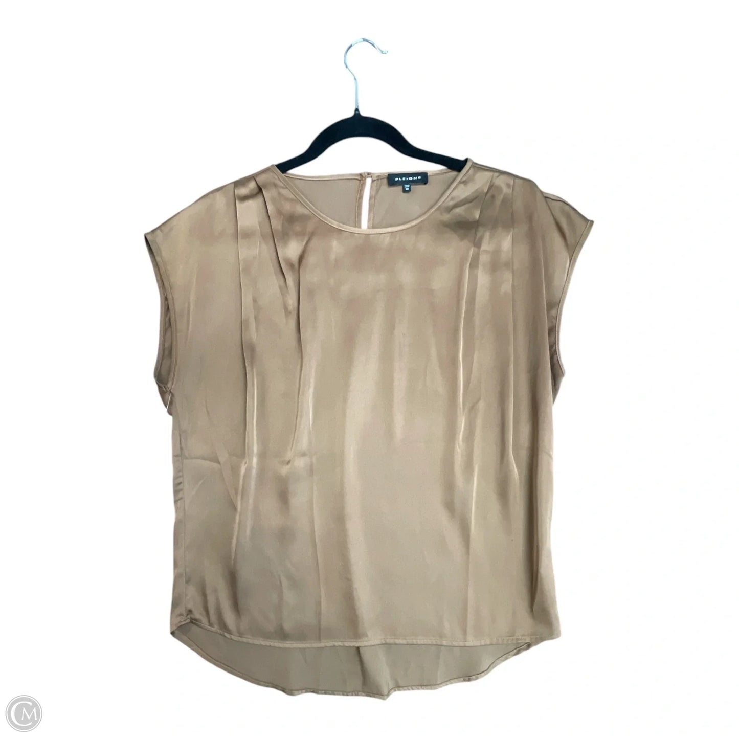 Top Short Sleeve By Pleione In Brown, Size: Xs