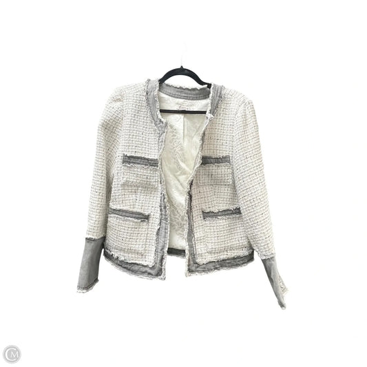 Blazer By Nanette By Nanette Lepore In Cream & Grey, Size: L