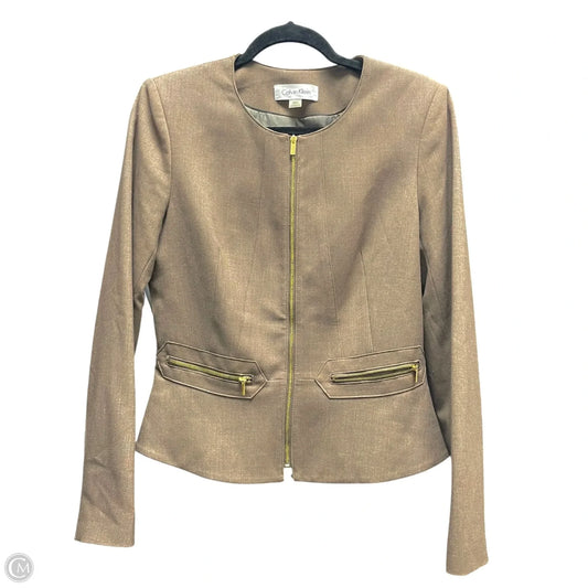 Blazer By Calvin Klein In Brown, Size: 8