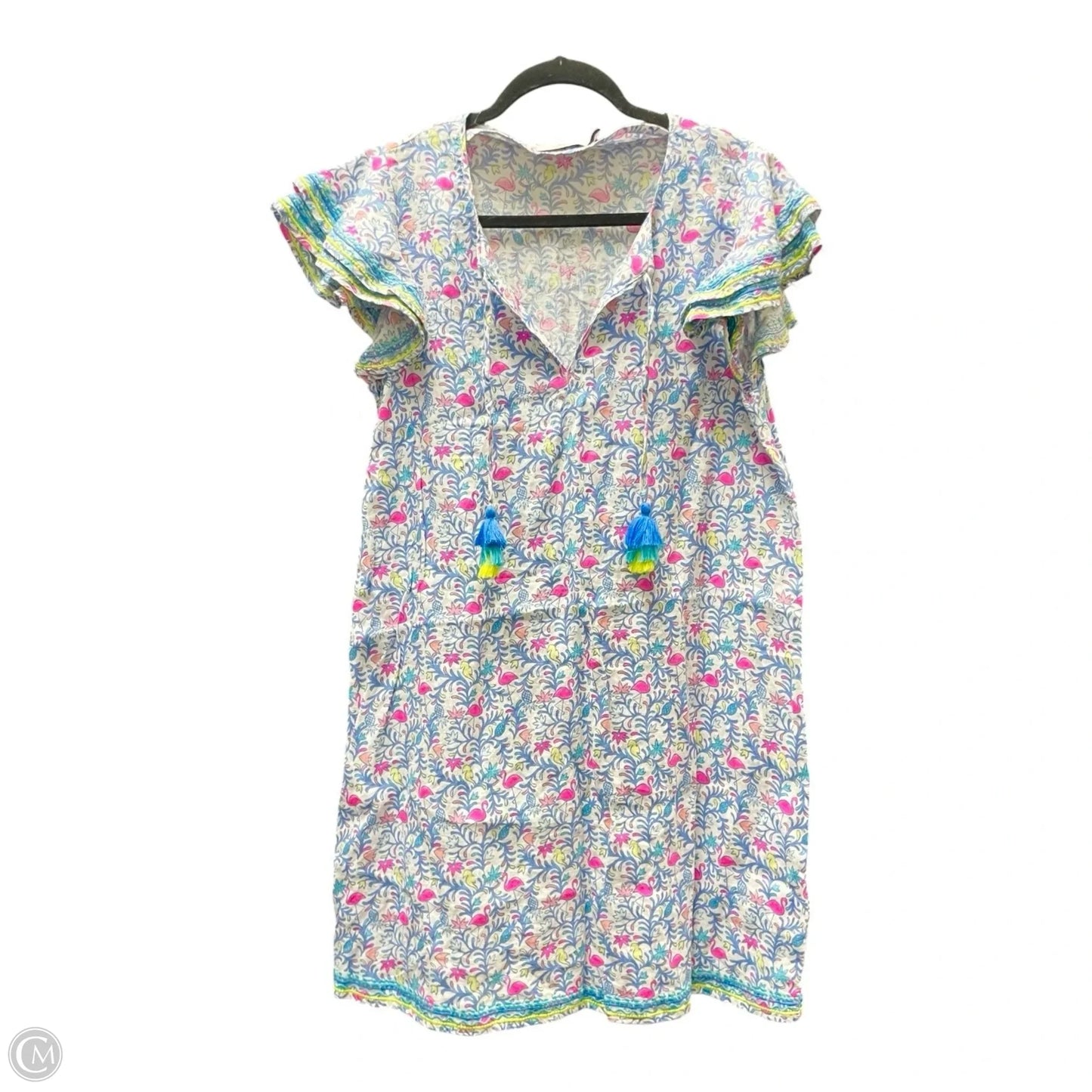 Dress Casual Short By Vineyard Vines In Tropical Print, Size: S