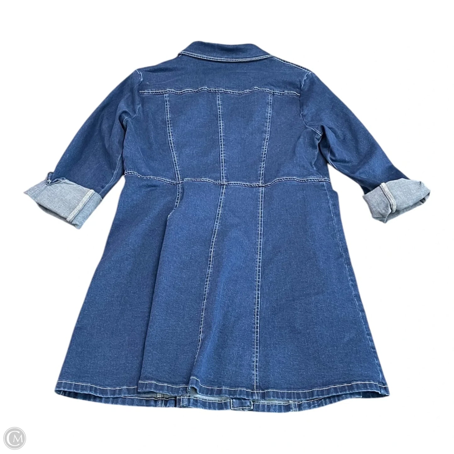 Dress Casual Short By Allegra K In Blue, Size: L