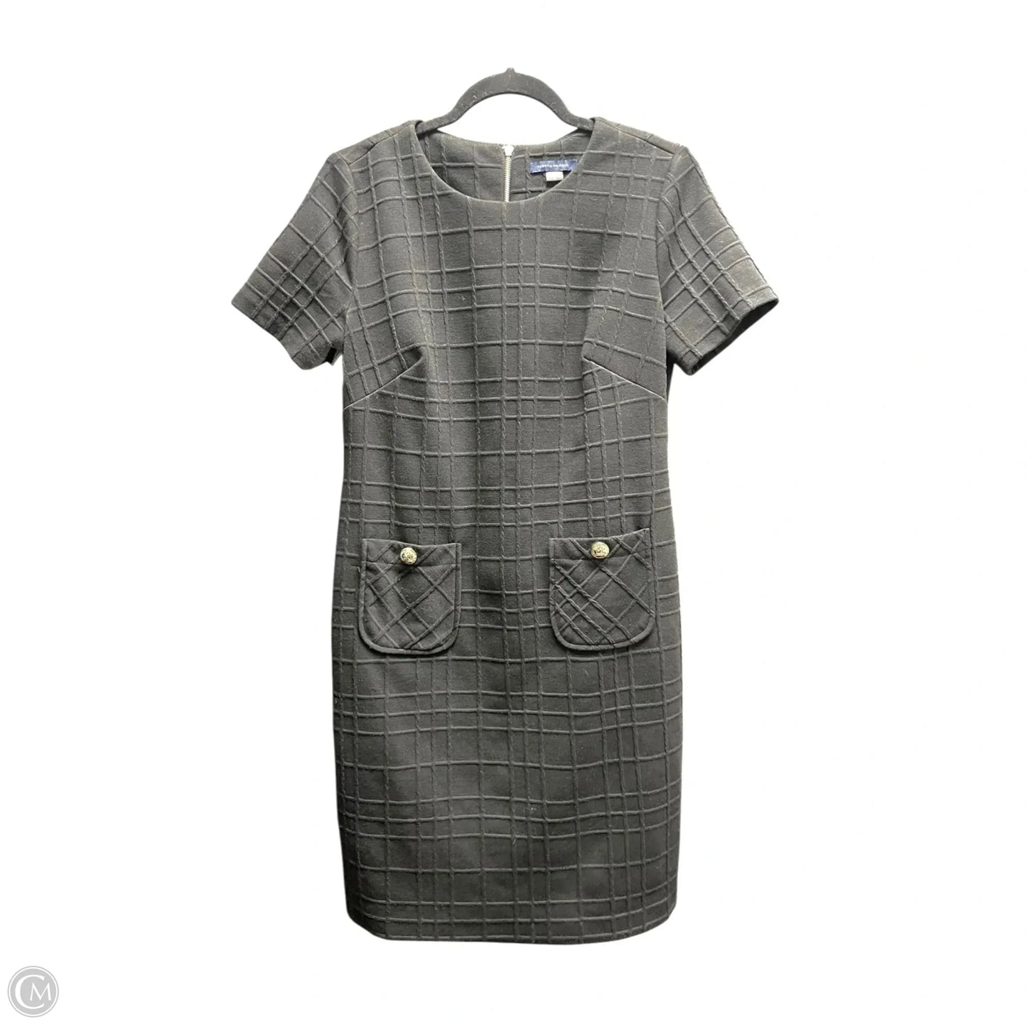 Dress Casual Short By Tommy Hilfiger In Black & Gold, Size: 8