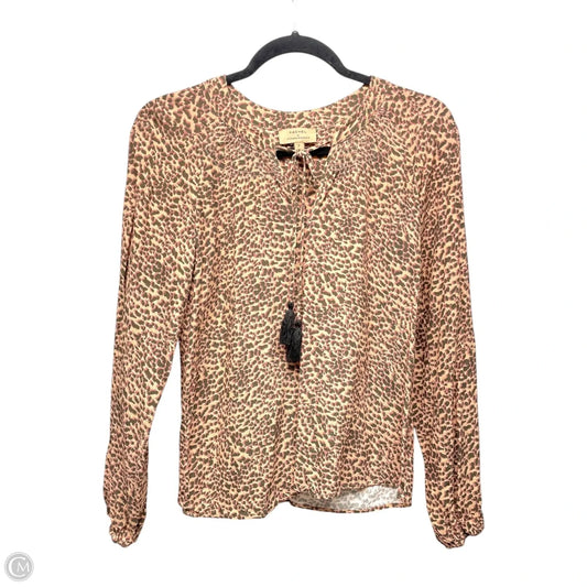 Top Long Sleeve By Kachel In Animal Print, Size: 2