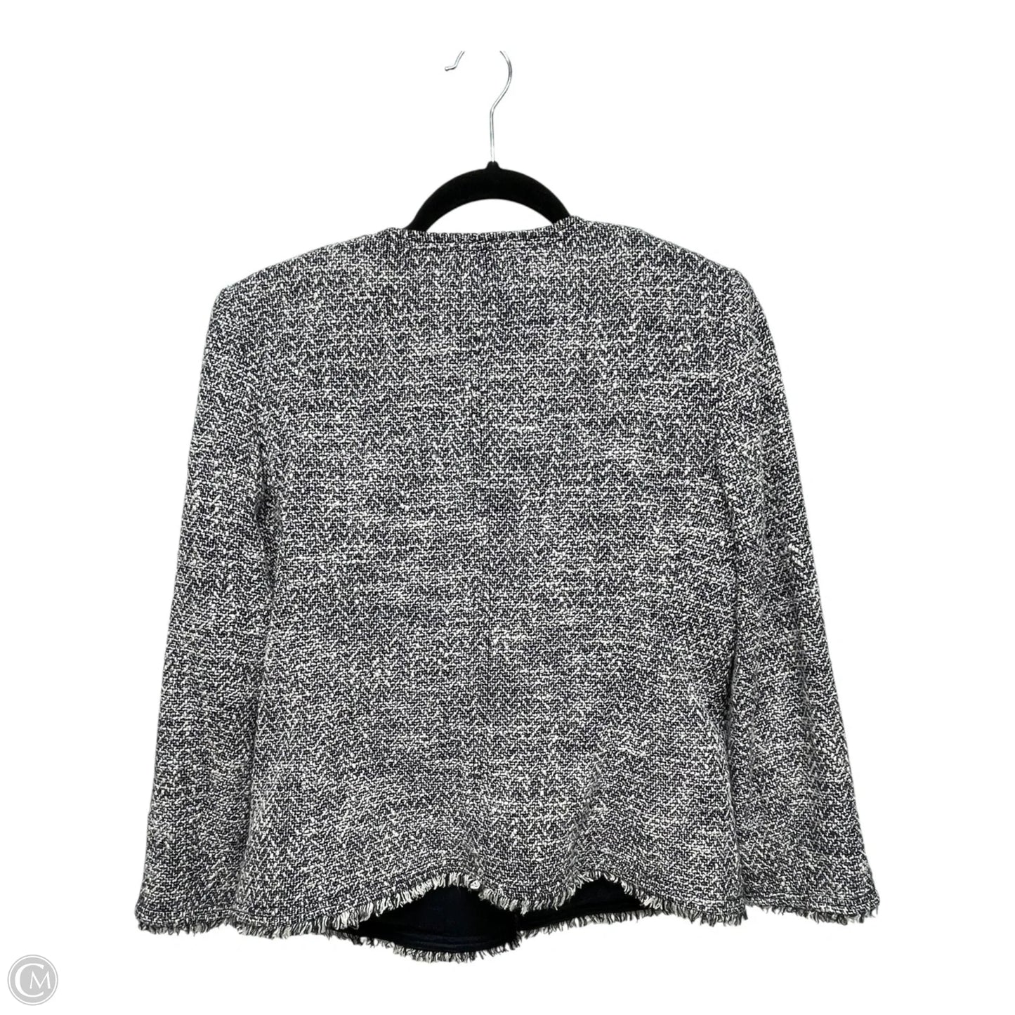 Blazer By Ann Taylor In Blue & White, Size: M