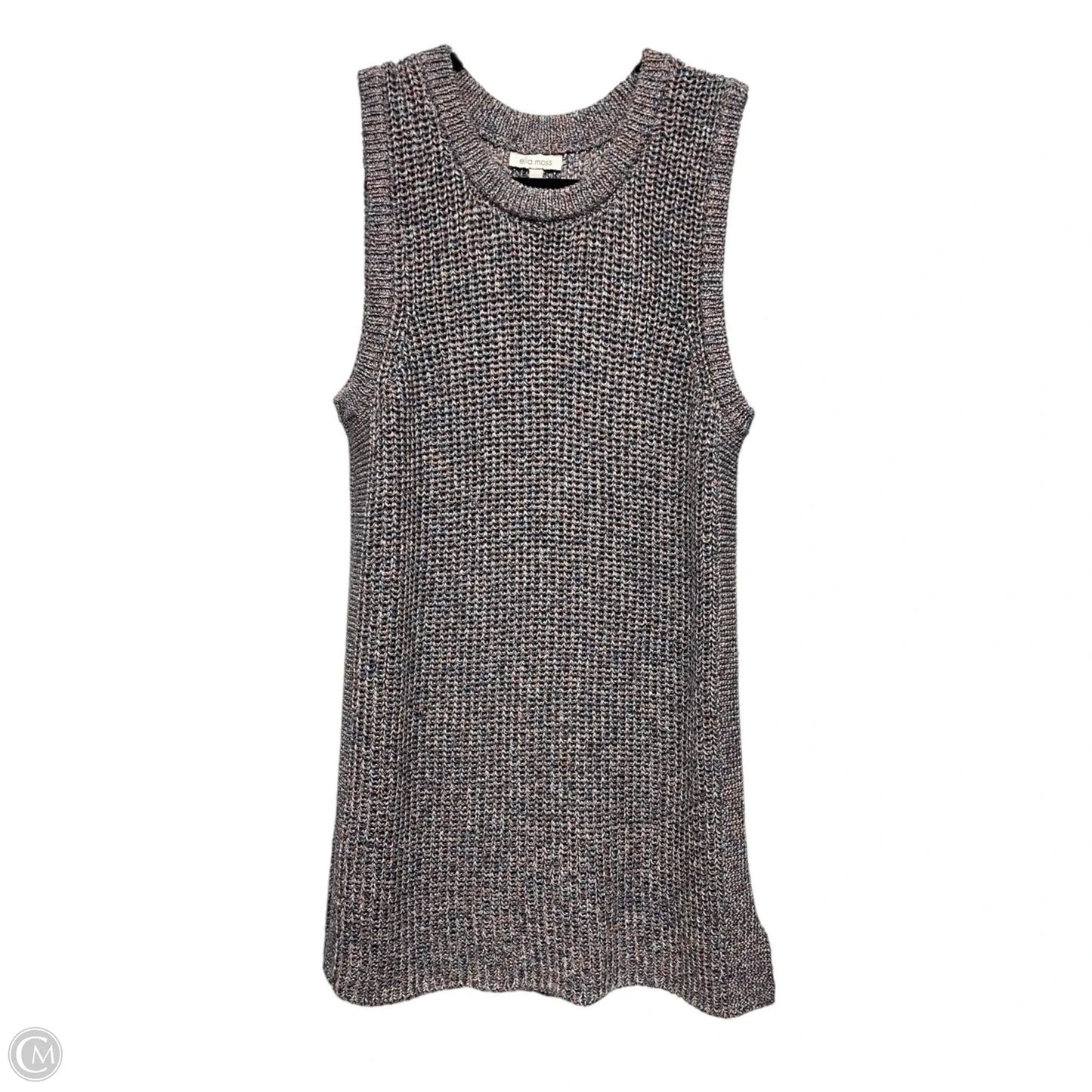 Vest Sweater By Ella Moss In Multi-colored, Size: L