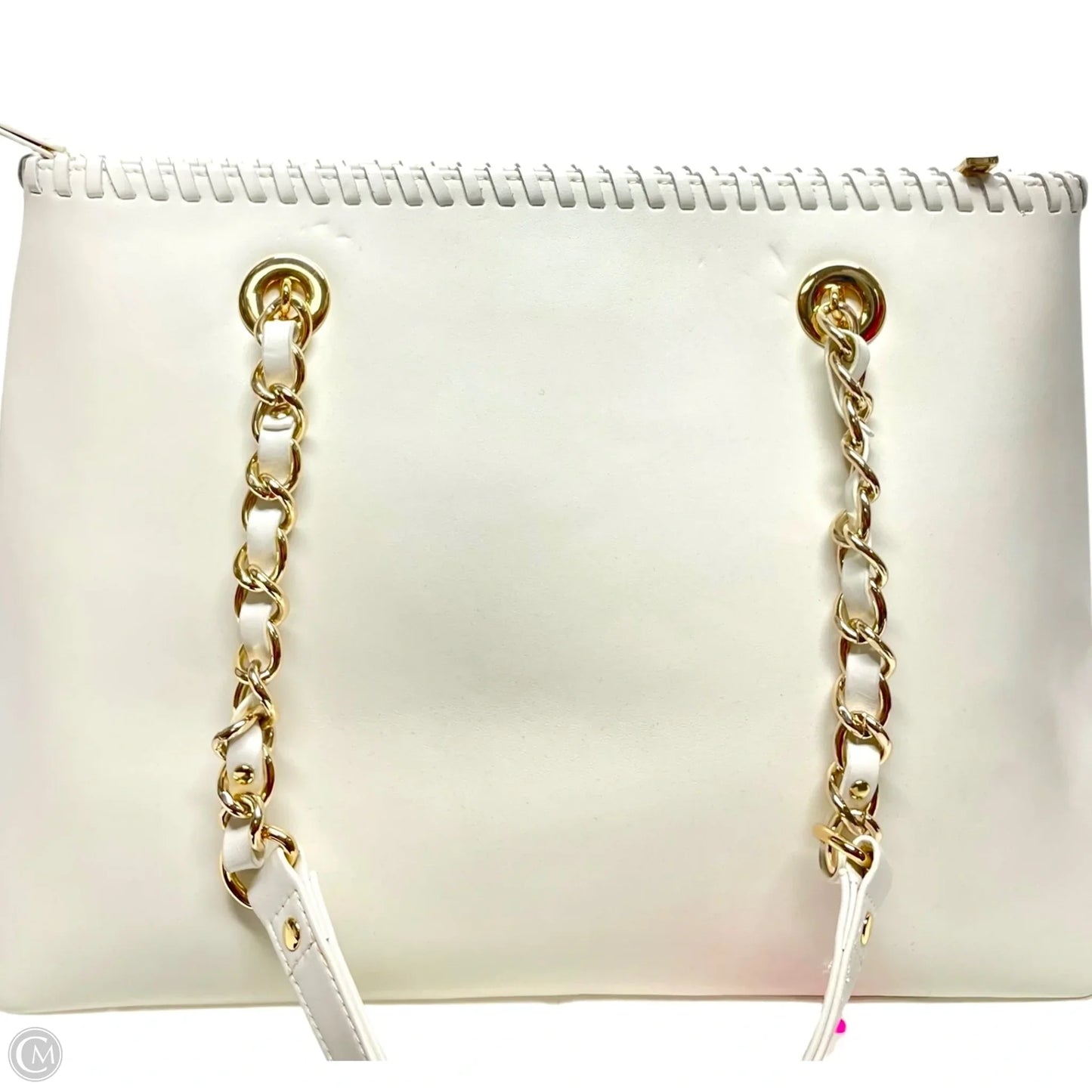 Handbag Leather By St. John, Size: Medium