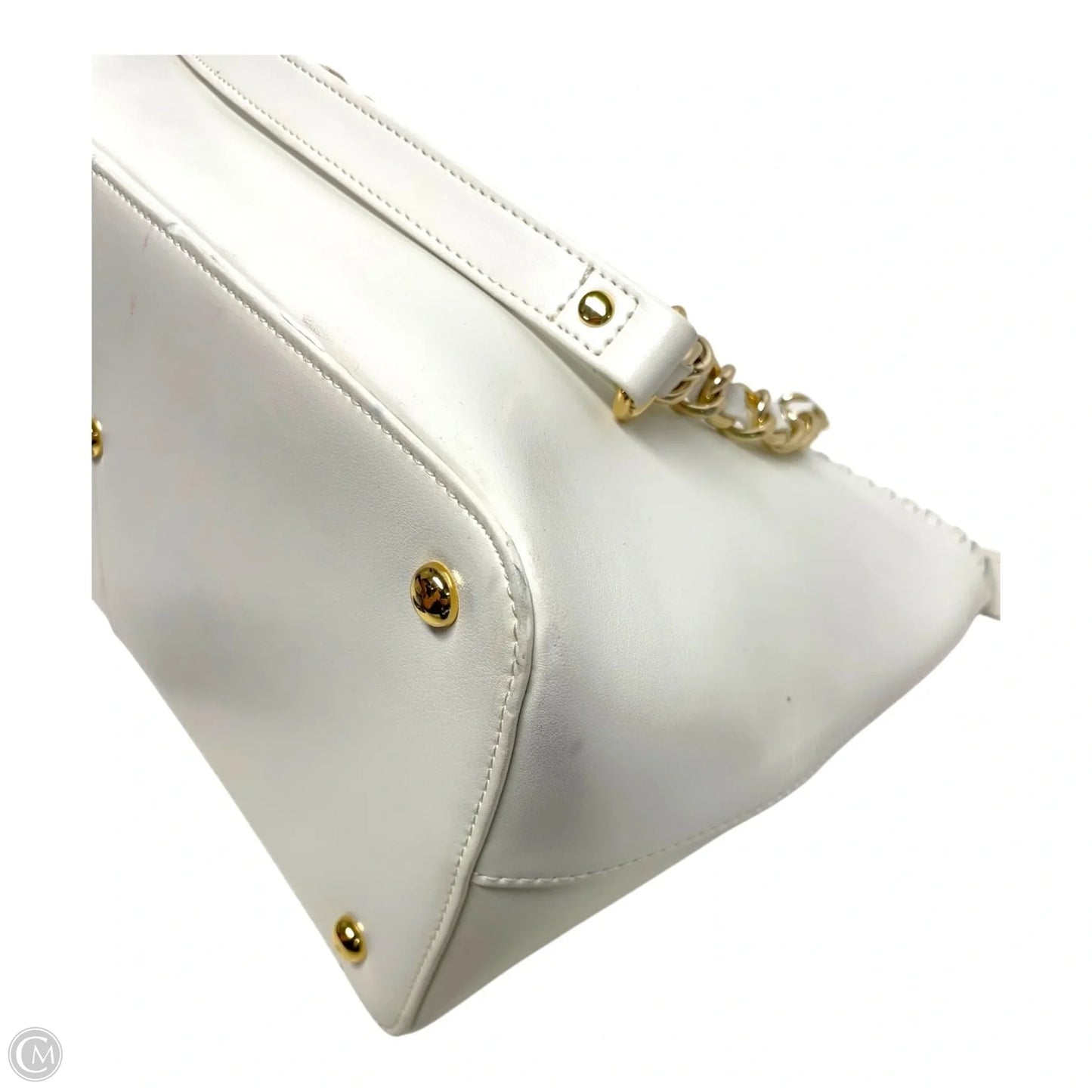 Handbag Leather By St. John, Size: Medium