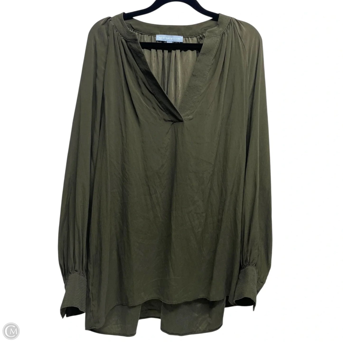 Top Long Sleeve By Antonio Melani In Green, Size: M