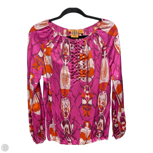 Top Long Sleeve Designer By Tory Burch In Multi-colored, Size: 6