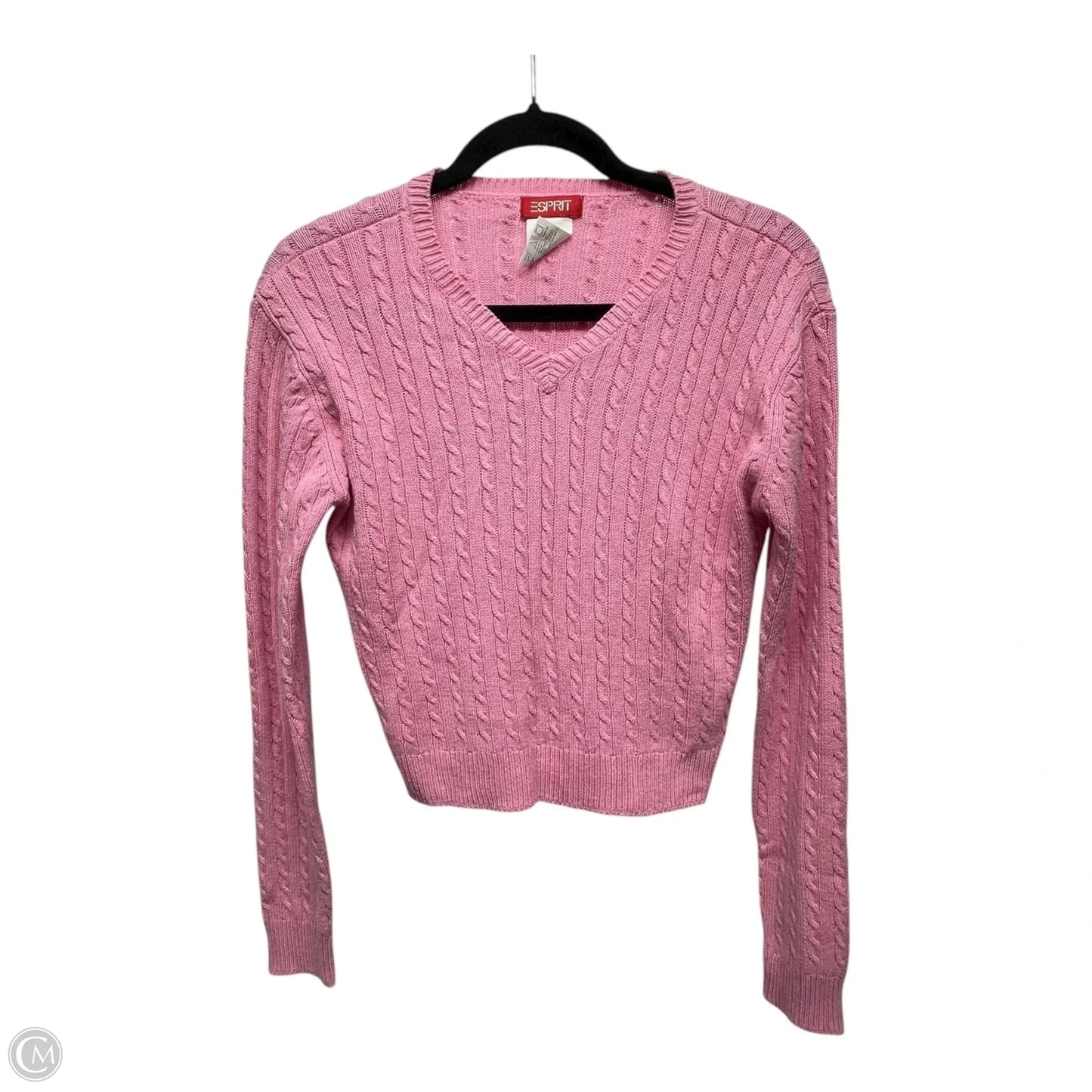 Sweater By Esprit In Pink, Size: L