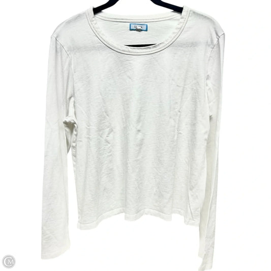 Top Long Sleeve Designer By LIANA In White, Size: L