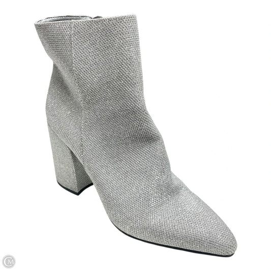 Boots Ankle Heels By Sugar In Silver, Size: 10