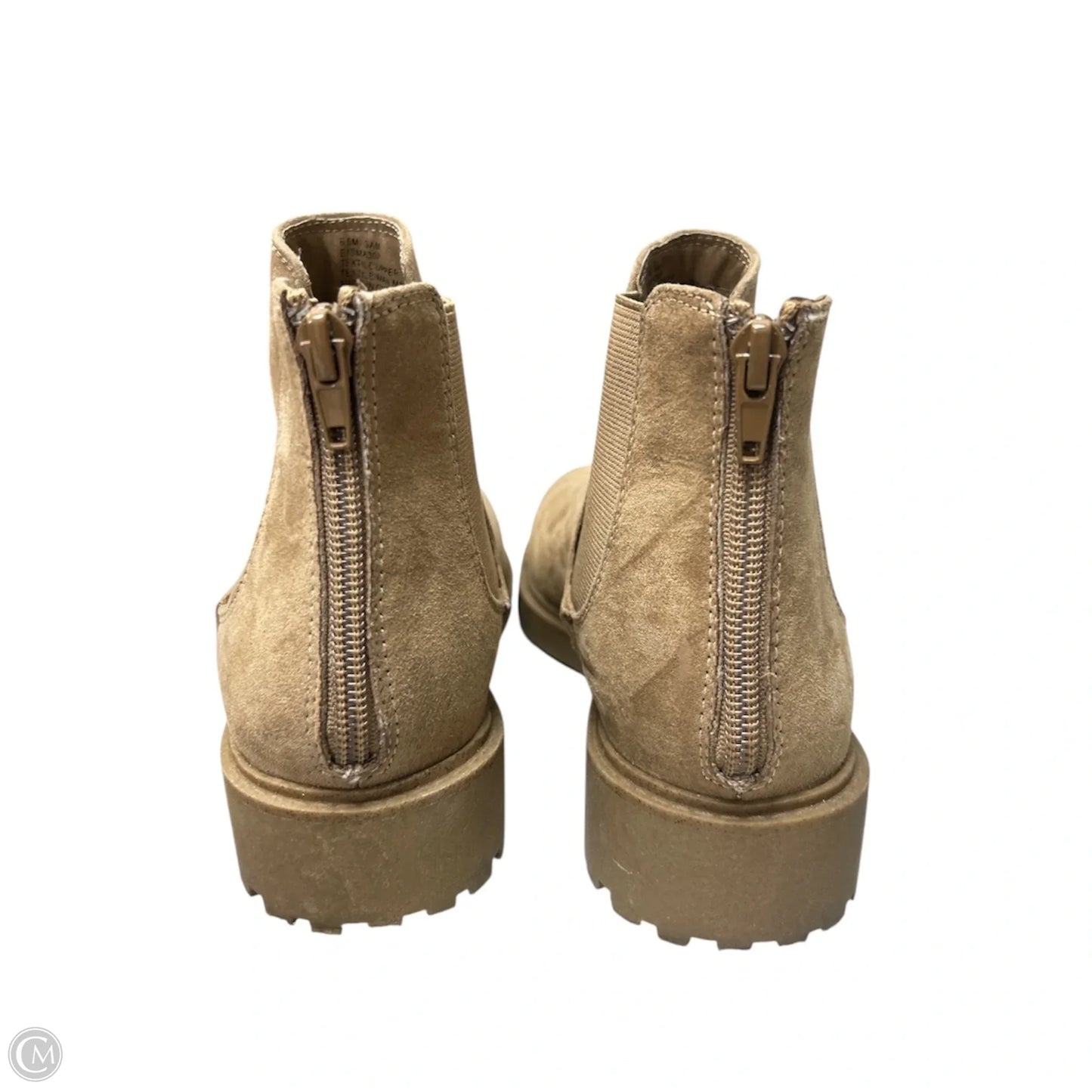 Boots Ankle Flats By Esprit In Tan, Size: 6.5
