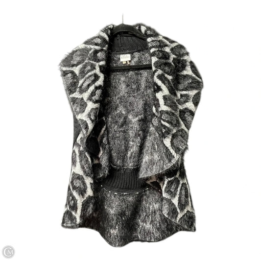 Cardigan By Sioni In Black & Grey, Size: M