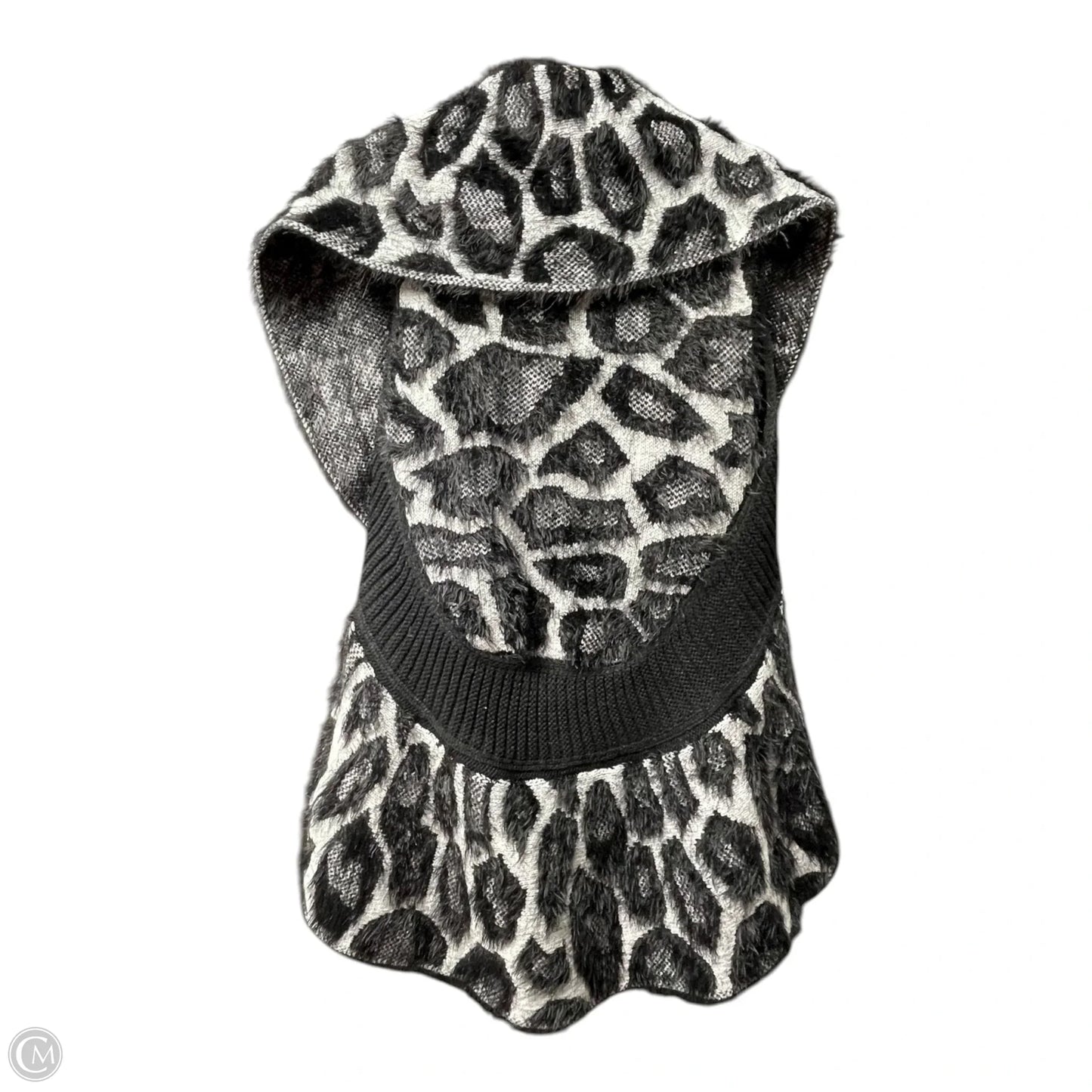 Cardigan By Sioni In Black & Grey, Size: M