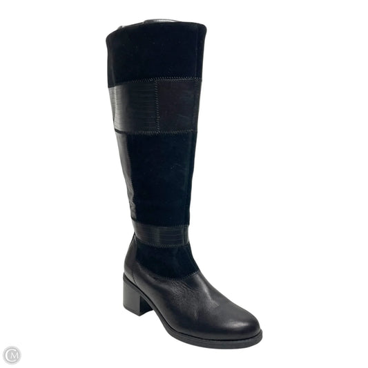 Boots Mid-calf Heels By Clarks In Black, Size: 6