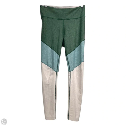 Athletic Leggings By Outdoor Voices In Green & Grey, Size: M