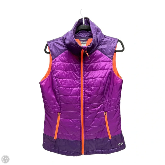 Vest Puffer & Quilted By Champion In Purple, Size: M
