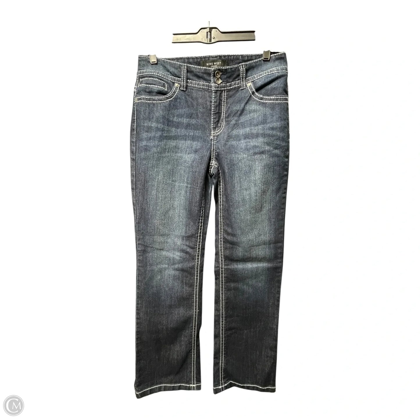 Jeans Boot Cut By Nine West Apparel In Blue Denim, Size: 8